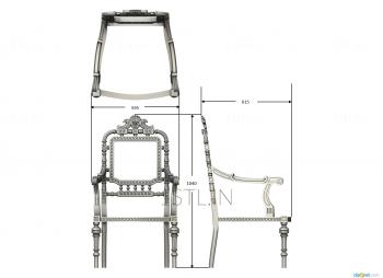 Chair (STUL_0055) 3D model for CNC machine